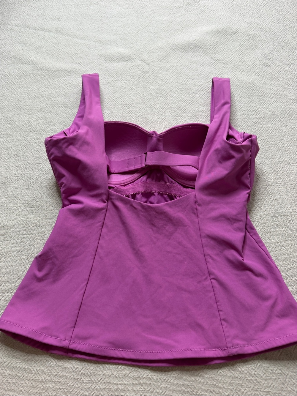 Calia Power Sculpt Candy Pink Tankini Swim Top L Beach Vacation Summer - Picture 5 of 8